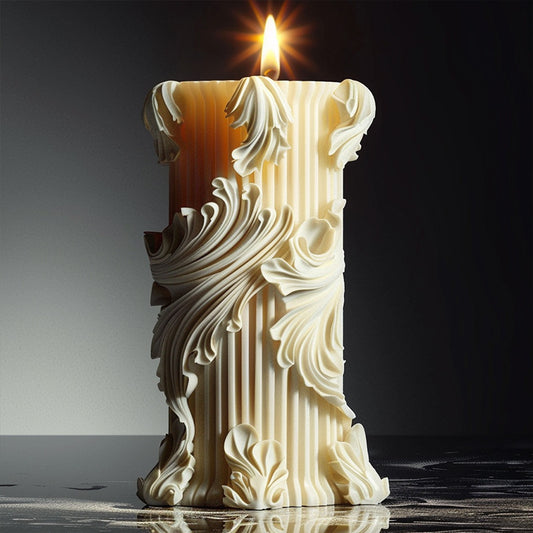 3D Cylinder Silicone Candle Mold