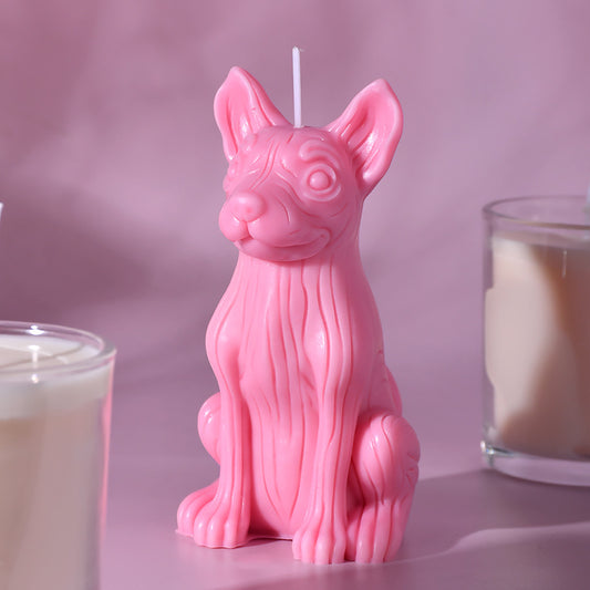 3D French Bulldog Silicone Candle Mold