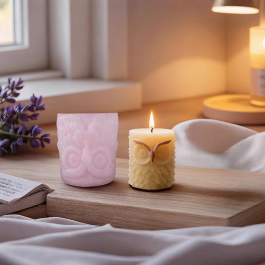 3D Owl Silicone Candle Mold