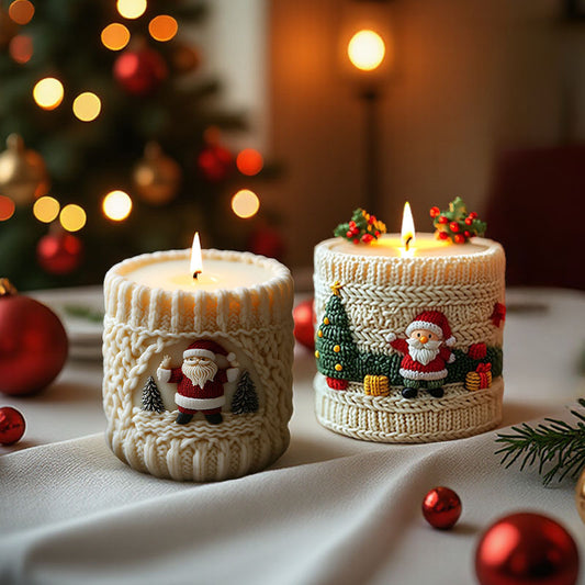 Santa Claus Scented Candle Silicone Mold