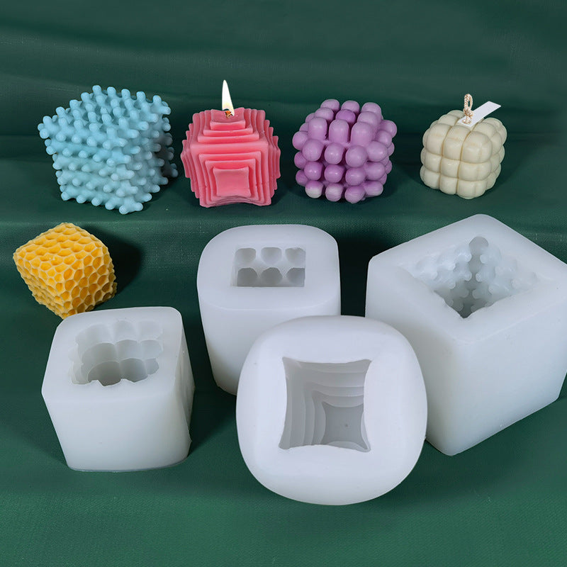 Bubble Cube Scented Candle Silicone Mold