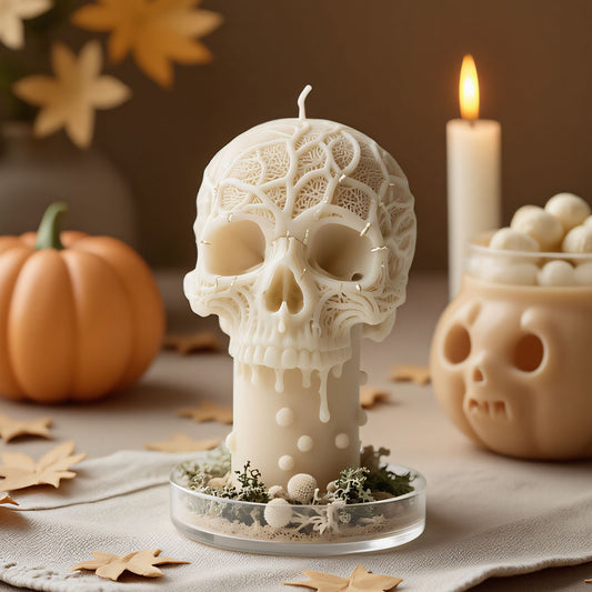 3D Skull Silicone Candle Mold