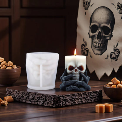 Skull and Ghost Claw Silicone Candle Mold