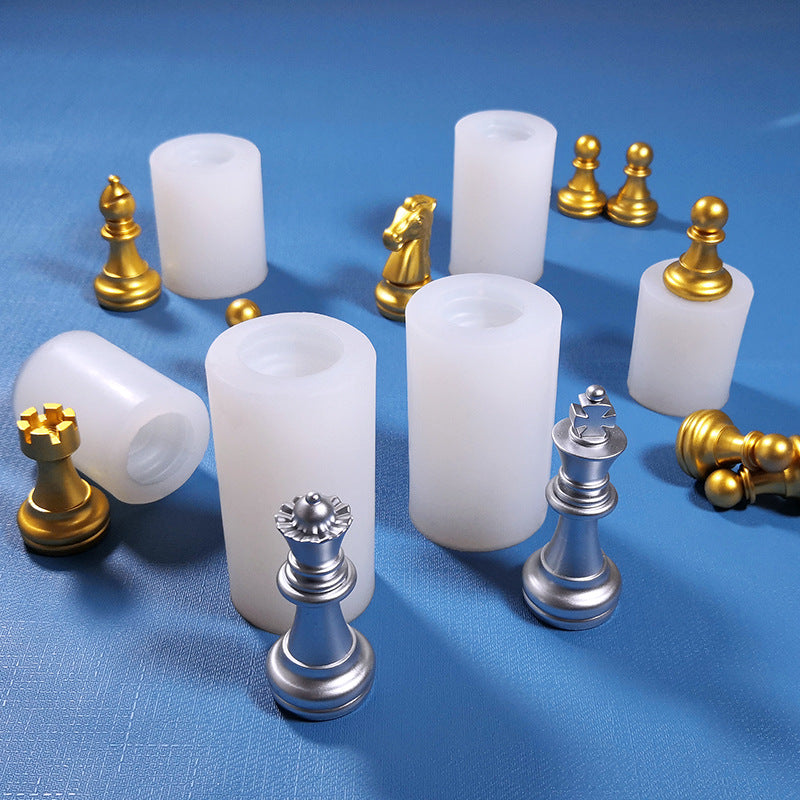 3D Chess Piece Silicone Mold for Scented Ornaments
