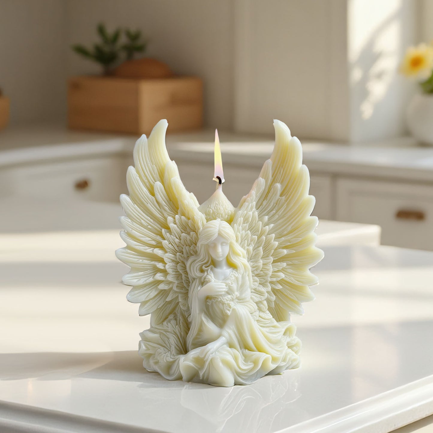 3D Angel Wings Silicone Scented Candle Mold