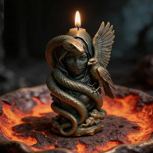 3D Medusa & Bird Scented Candle Silicone Mold