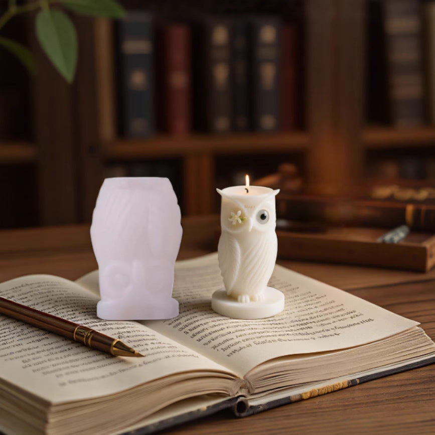 3D Owl Silicone Candle Mold