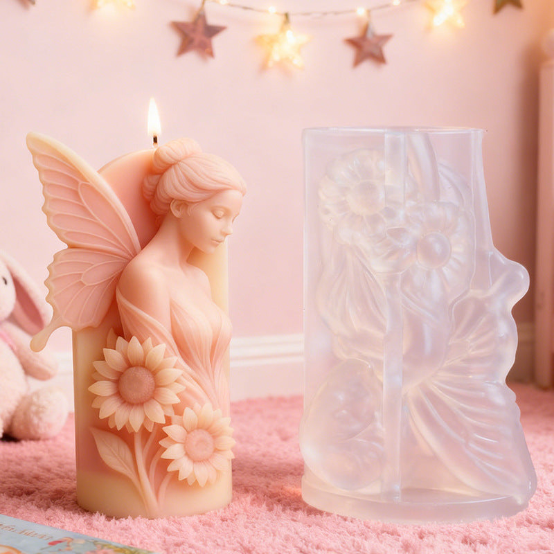 Fairy Sunflower Scented Candle Silicone Mold