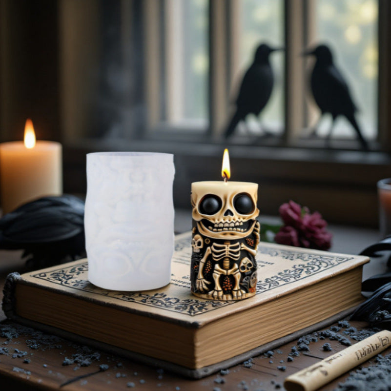 Skull Scented Candle Silicone Mold