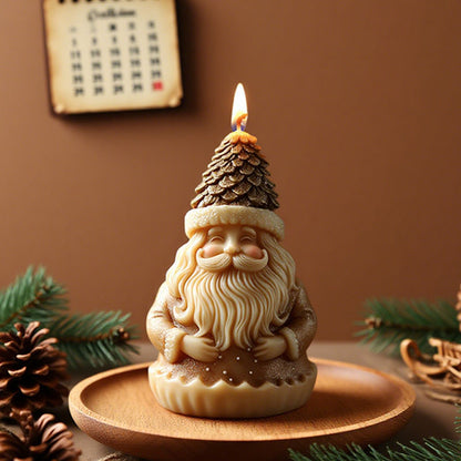 3D Santa Claus Silicone Scented Candle Mold