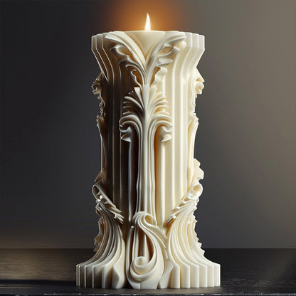 3D Cylinder Silicone Candle Mold