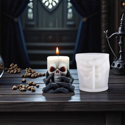 Skull and Ghost Claw Silicone Candle Mold