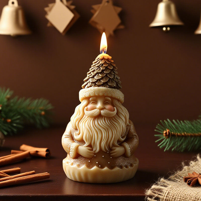 3D Santa Claus Silicone Scented Candle Mold