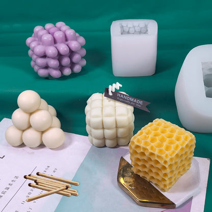 Bubble Cube Scented Candle Silicone Mold