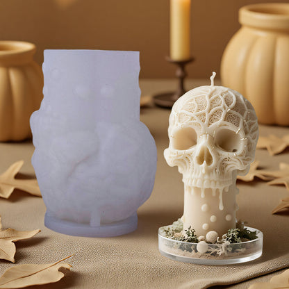 3D Skull Silicone Candle Mold