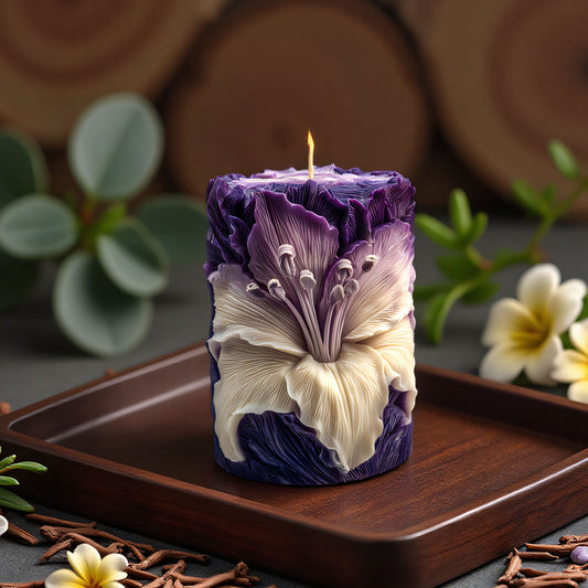 Lily Flower Scented Candle Silicone Mold