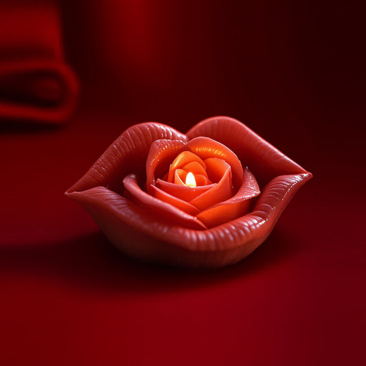 Rose Lips Scented Candle Silicone Mold