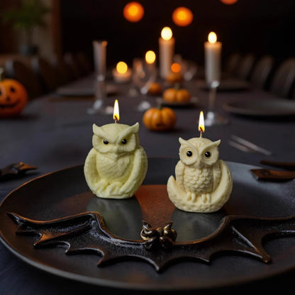 Halloween Owl Scented Candle Silicone Mold