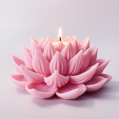 3D Lotus Flower Silicone Mold for Candle & Car Diffuser Stone Making