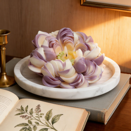 Peony Scented Candle Silicone Mold