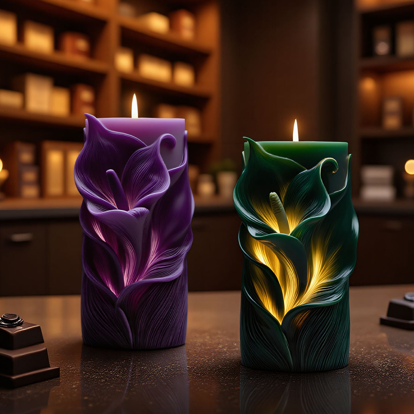 3D Floral Scented Candle Silicone Mold