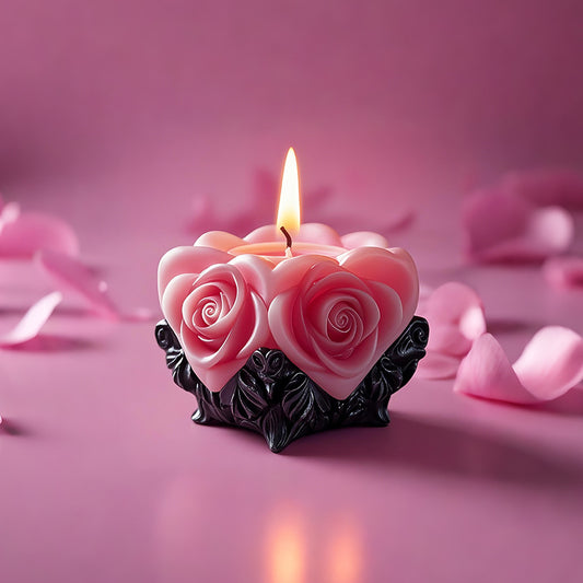 Rose Flower Candle Silicone Mold for Wedding & Party Favors