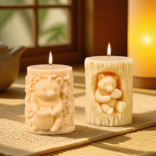 Cute Bear Scented Candle Silicone Mold