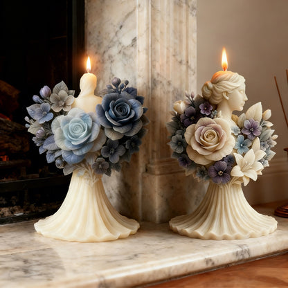 Bouquet of Roses Aroma Candle Silicone Mold