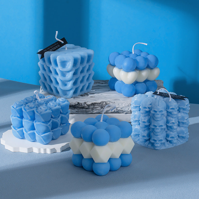 Bubble Cube Scented Candle Silicone Mold