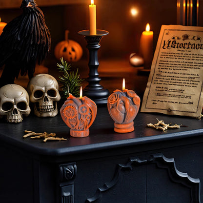 Mechanical Heart Skull Scented Candle Mold
