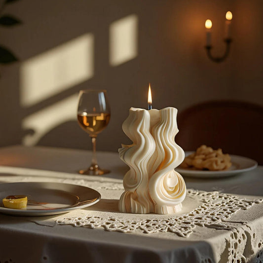 Wavy Scented Candle Silicone Mold