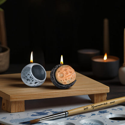 3D Lunar Moon Silicone Scented Candle Mold