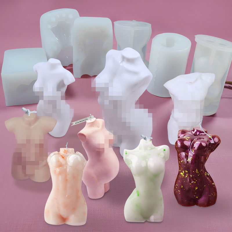 Human Figure Scented Candle Silicone Mold