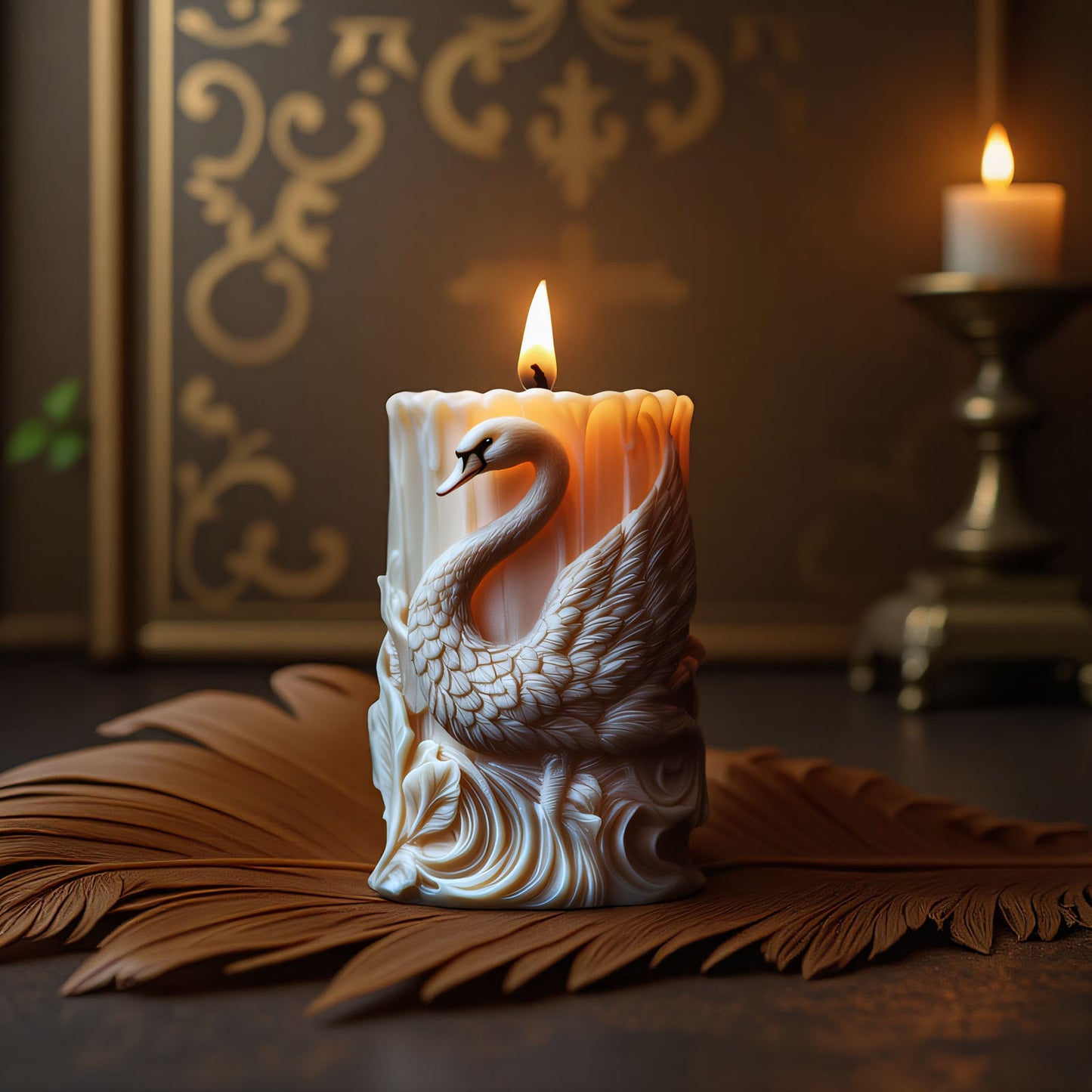 Swan Scented Candle Silicone Mold