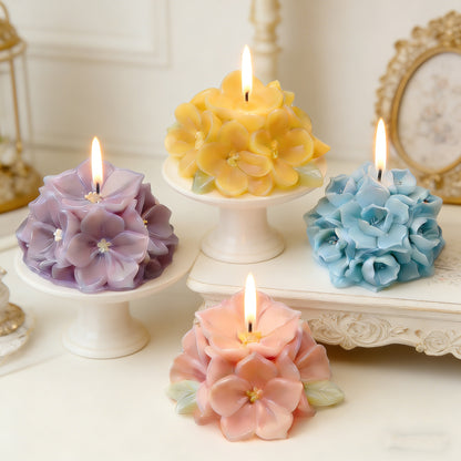 Flower Ball Scented Candle Silicone Mold