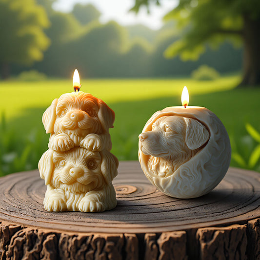 Puppy Series Scented Candle Silicone Mold