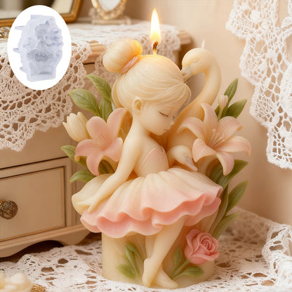 Ballet Swan Scented Candle Silicone Mold