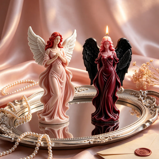 Dreamy Winged Goddess Silicone Scented Candle Mold