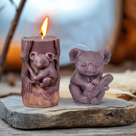 3D Koala Bear Scented Candle Silicone Mold