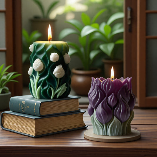 Tulip Pillar Scented Candle Silicone Mold