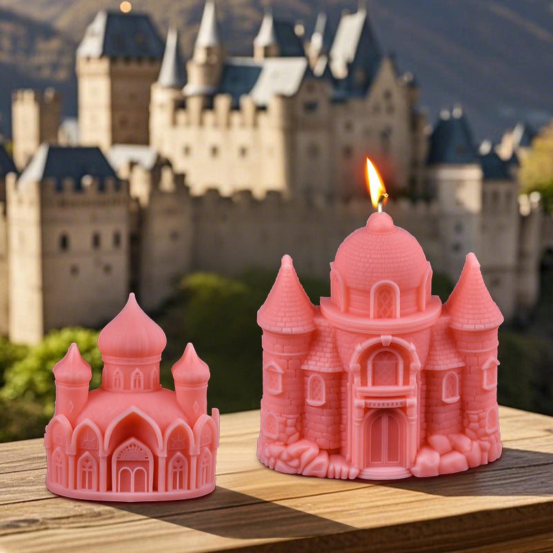 3D Enchanted Castle Silicone Candle Mold