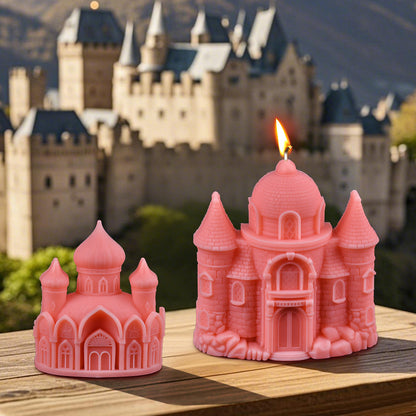 3D Enchanted Castle Silicone Candle Mold