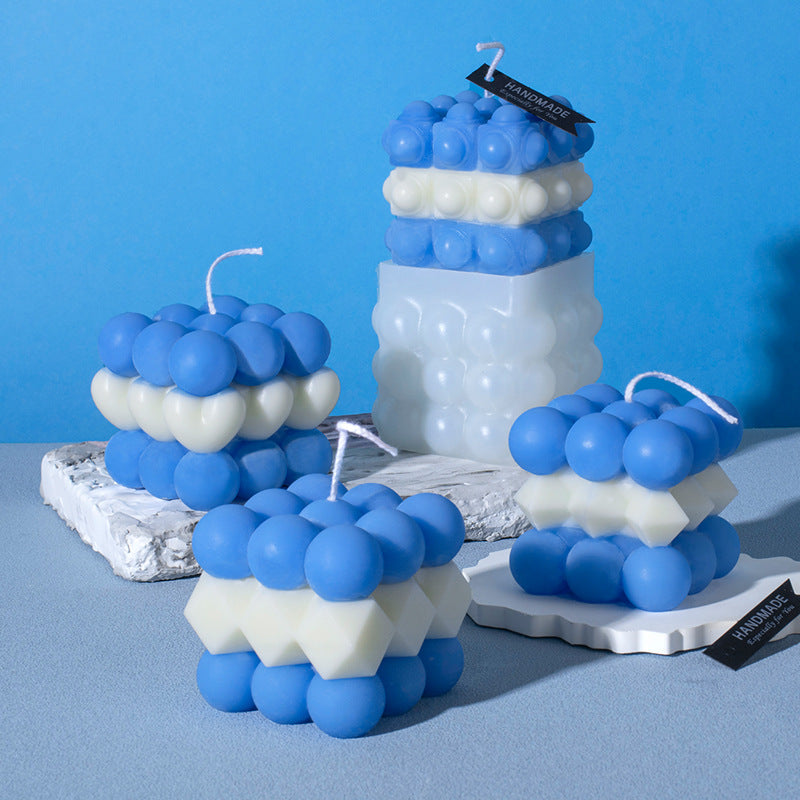 Bubble Cube Scented Candle Silicone Mold