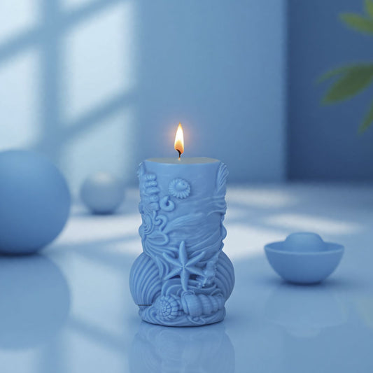 Marine Life Scented Candle Silicone Mold