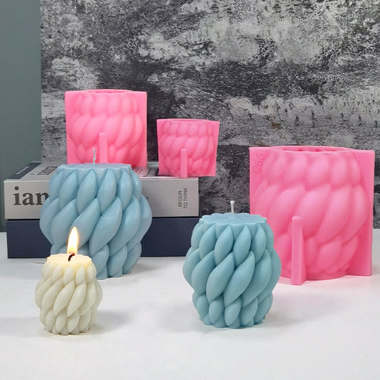 Modern Spiral Raindrop 3D Silicone Candle Mold