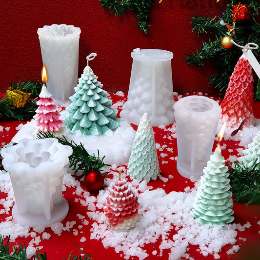 Christmas 3D DIY Silicone Scented Candle Mold