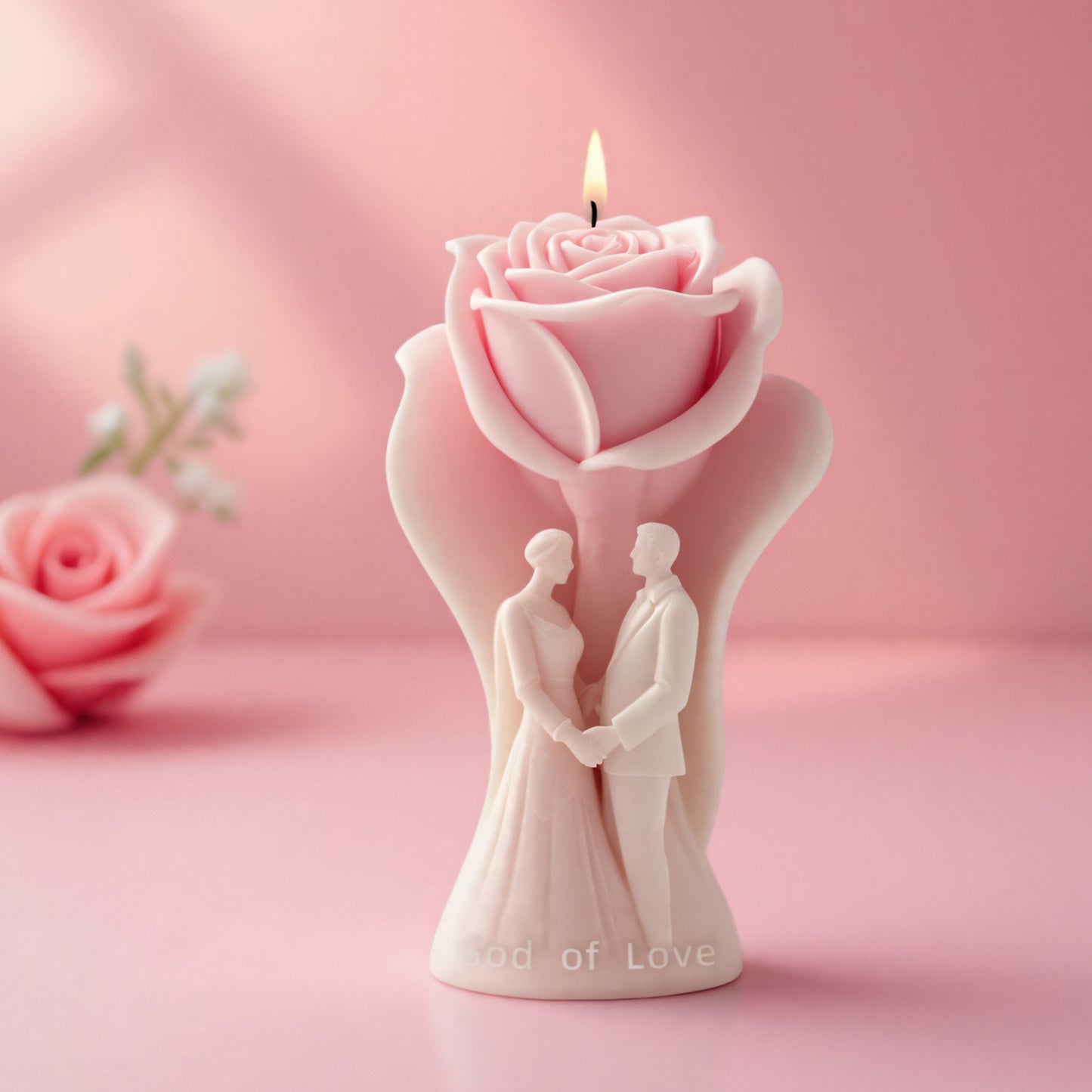 Eternal Rose Vow 3D Flower Silicone Candle Mold
