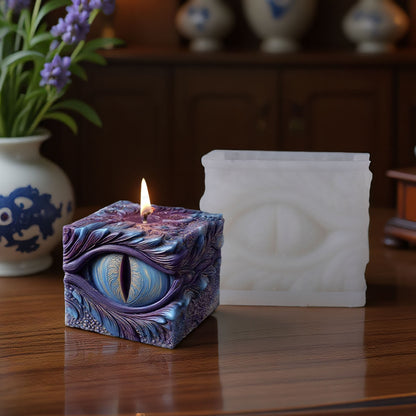 Eye Spirit Dragon Auspicious Pillar Scented Candle Silicone Mold