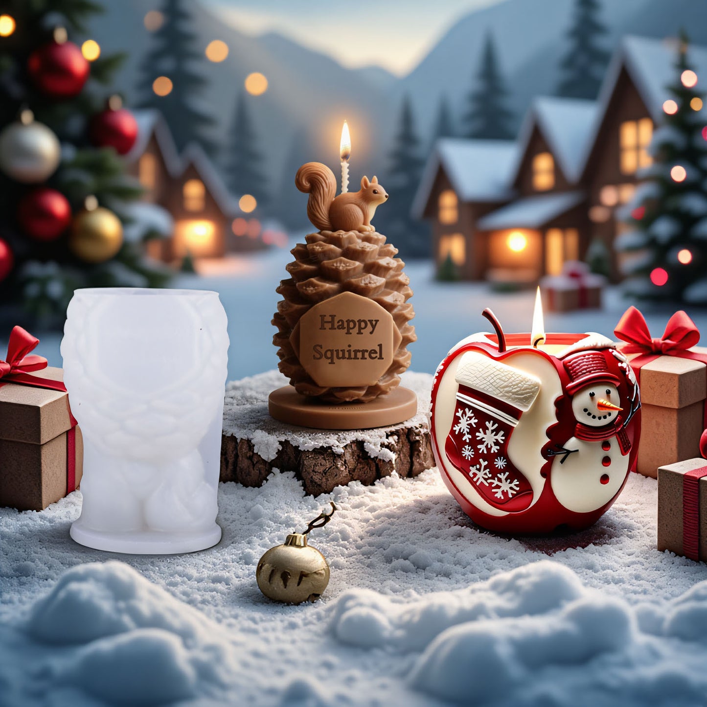 Christmas Series Silicone Candle Molds