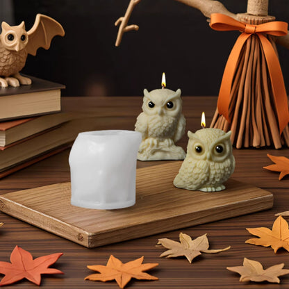 Halloween Owl Scented Candle Silicone Mold